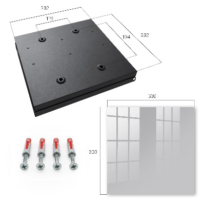 Key storage box Smooth gray