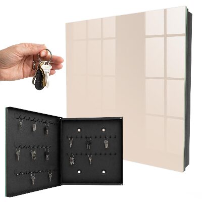 Key cabinet for wall Warm beige
