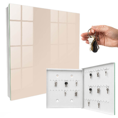 Key cabinet for wall Warm beige