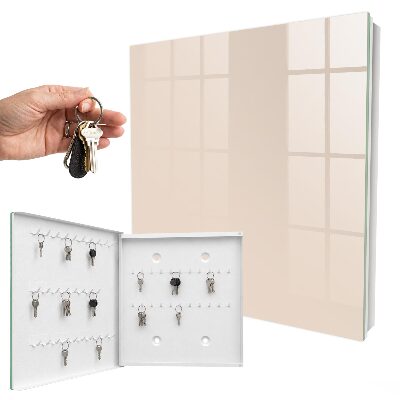 Key cabinet for wall Warm beige