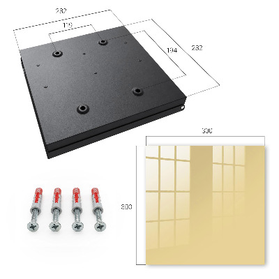 Key storage box Beige-yellow