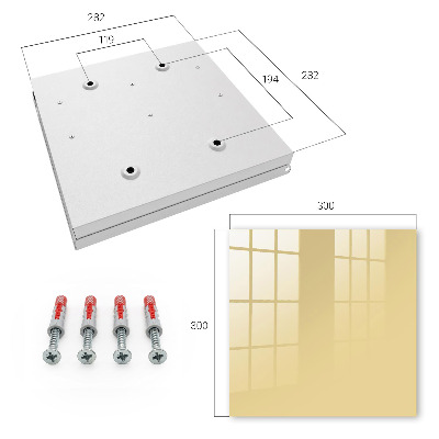 Key storage box Beige-yellow