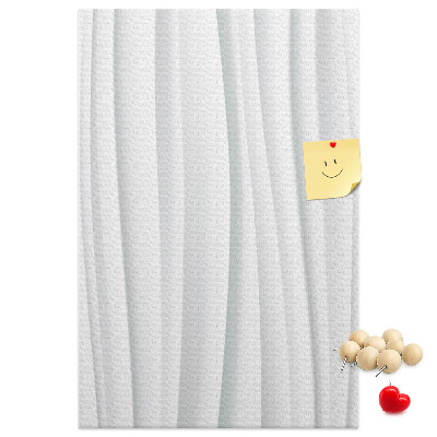 Memo cork board Delicate waves on a light background