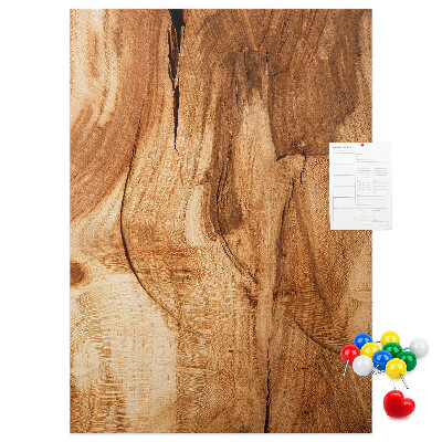 Pin board Natural wood pattern in warm shades