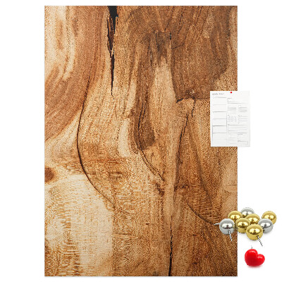 Pin board Natural wood pattern in warm shades