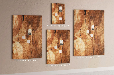 Pin board Natural wood pattern in warm shades