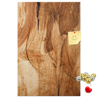 Pin board Natural wood pattern in warm shades
