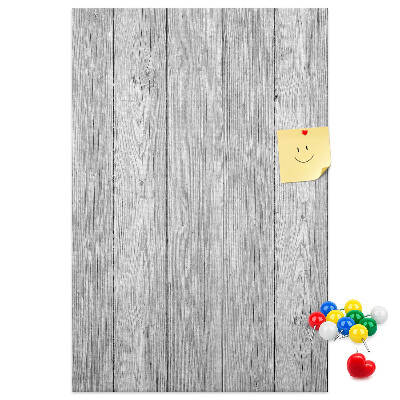 Wall cork memo board Texture of gray wooden boards for background