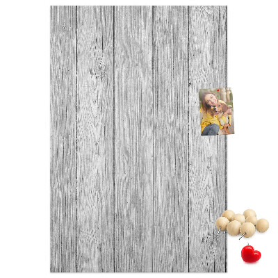 Wall cork memo board Texture of gray wooden boards for background