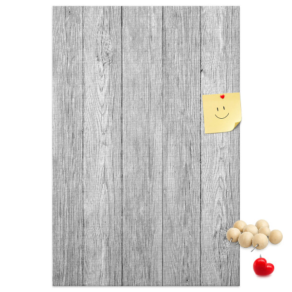 Wall cork memo board Texture of gray wooden boards for background