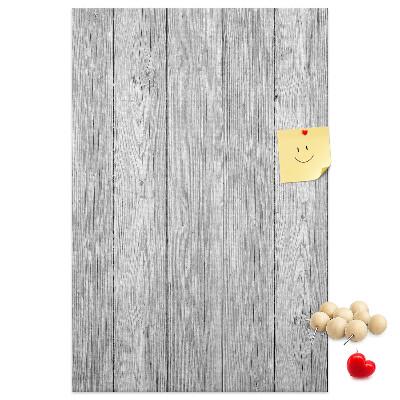 Wall cork memo board Texture of gray wooden boards for background