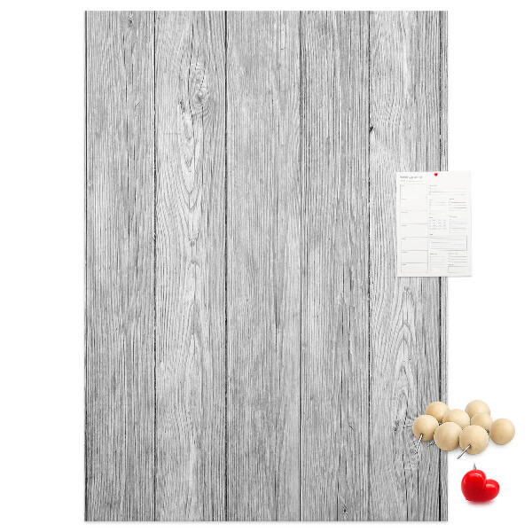 Wall cork memo board Texture of gray wooden boards for background
