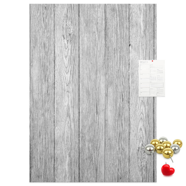 Wall cork memo board Texture of gray wooden boards for background