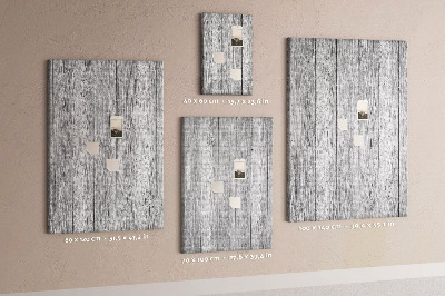 Wall cork memo board Texture of gray wooden boards for background