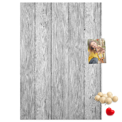 Wall cork memo board Texture of gray wooden boards for background