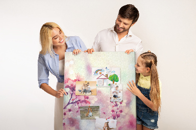 Pin board Floral accents in delicate shades