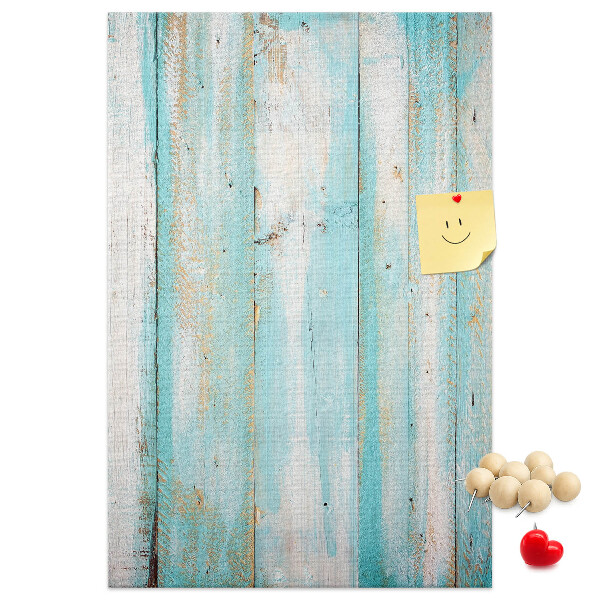 Pin board Wooden texture in shades of blue