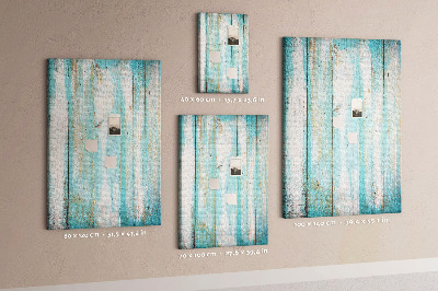Pin board Wooden texture in shades of blue
