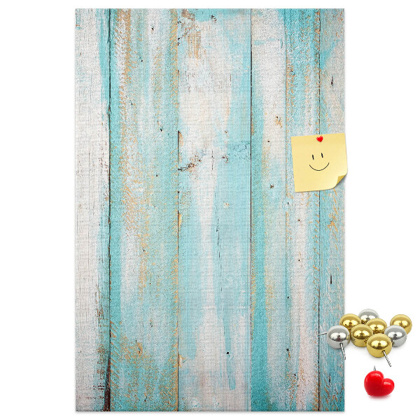Pin board Wooden texture in shades of blue