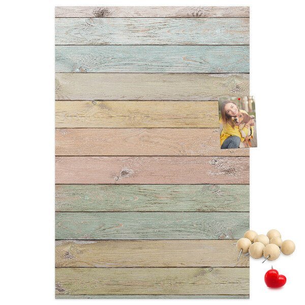 Pin board Pastel rustic boards