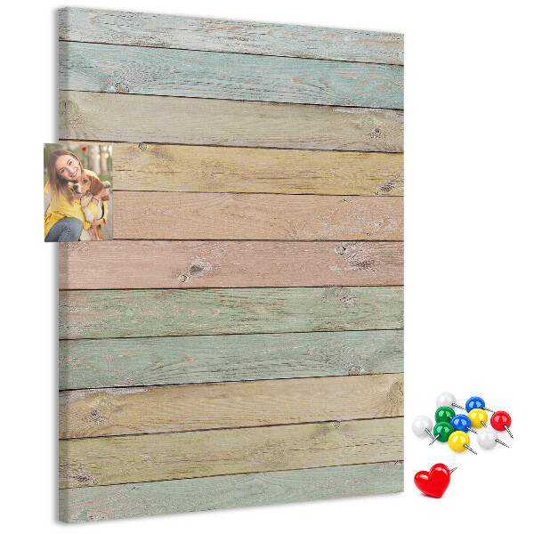 Pin board Pastel rustic boards