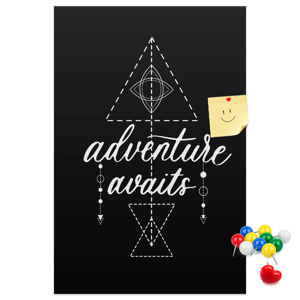 Wall cork memo board Geometric shapes in a minimalist style