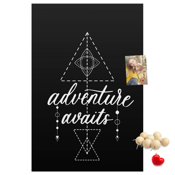 Wall cork memo board Geometric shapes in a minimalist style