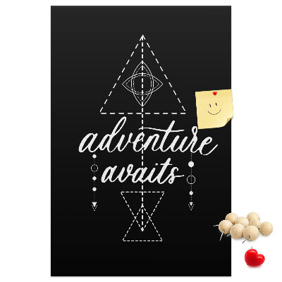 Wall cork memo board Geometric shapes in a minimalist style