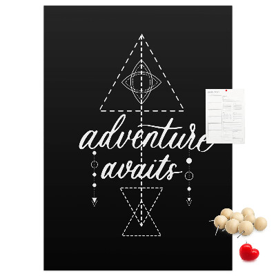 Wall cork memo board Geometric shapes in a minimalist style