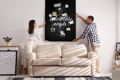 Wall cork memo board Geometric shapes in a minimalist style