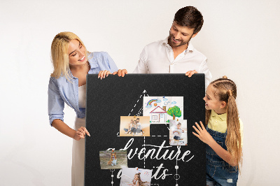 Wall cork memo board Geometric shapes in a minimalist style