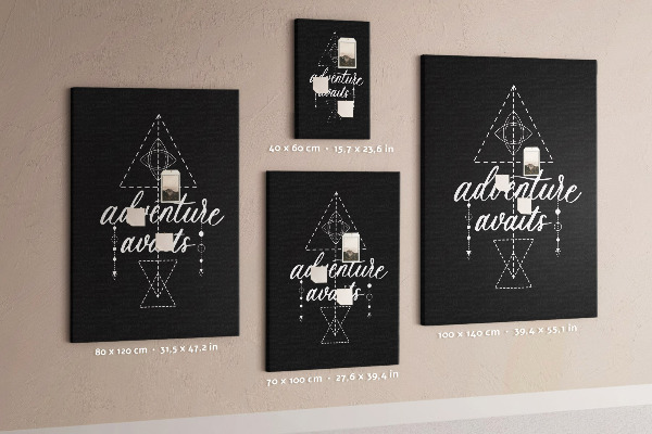 Wall cork memo board Geometric shapes in a minimalist style