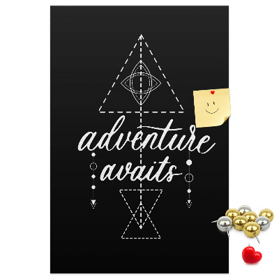 Wall cork memo board Geometric shapes in a minimalist style