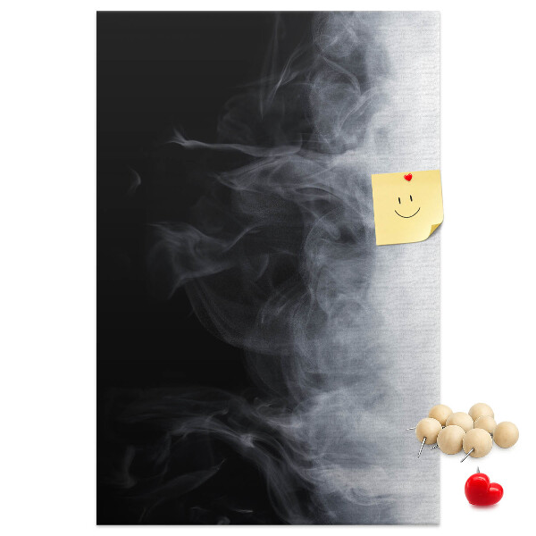 Memo cork board Black and white fog with a gentle transition