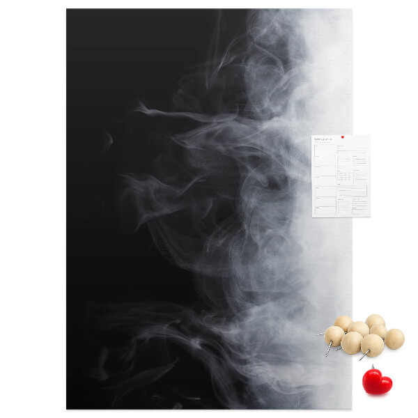 Memo cork board Black and white fog with a gentle transition