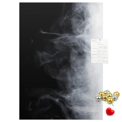 Memo cork board Black and white fog with a gentle transition