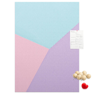 Pin board Geometric shapes in pastel shades