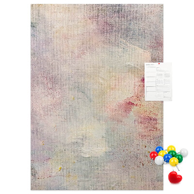 Memo cork board Delicate pastel spots on the background
