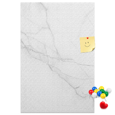 Cork notice board Marble pattern in delicate shades