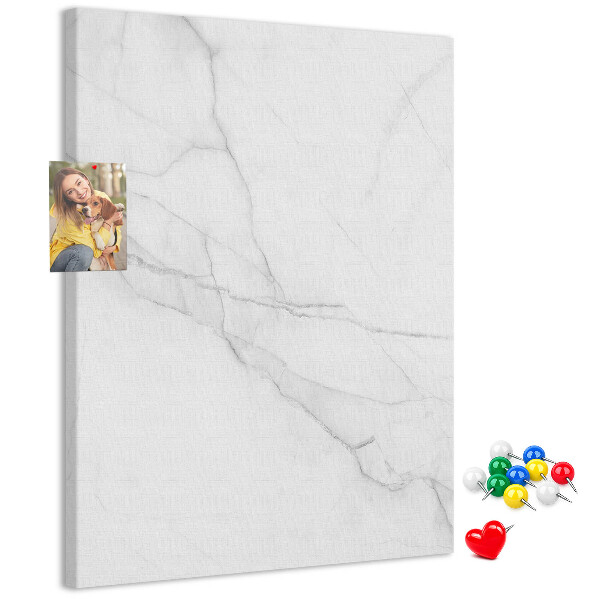 Cork notice board Marble pattern in delicate shades
