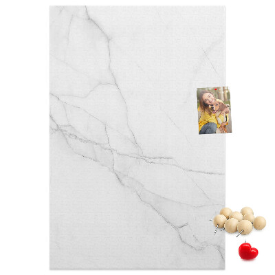 Cork notice board Marble pattern in delicate shades