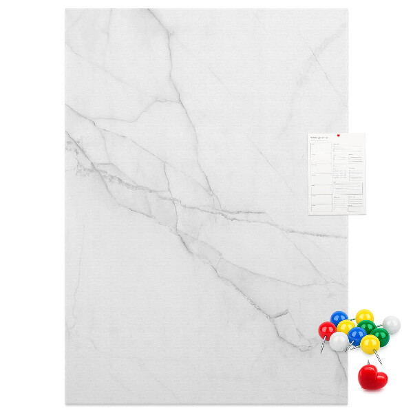 Cork notice board Marble pattern in delicate shades