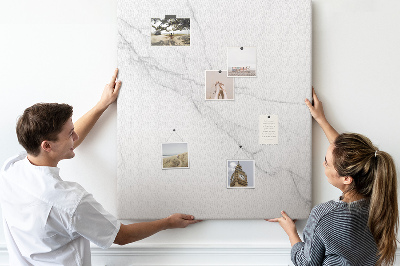 Cork notice board Marble pattern in delicate shades