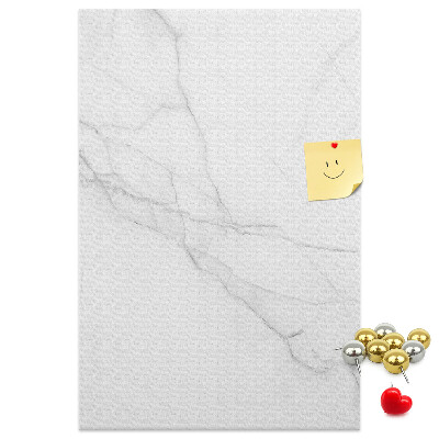 Cork notice board Marble pattern in delicate shades