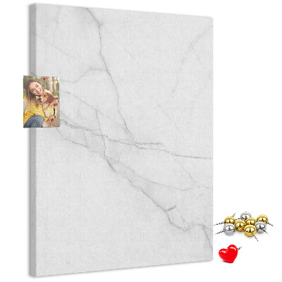 Cork notice board Marble pattern in delicate shades