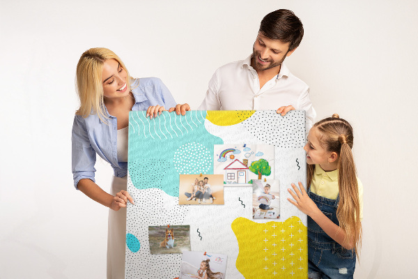 Pin board Colorful abstract shapes and patterns