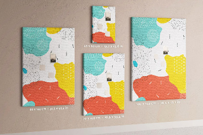 Pin board Colorful abstract shapes and patterns