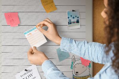 Memo cork board Colorful notebook with llama and patterns