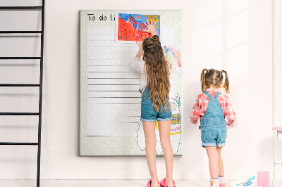 Memo cork board Colorful notebook with llama and patterns