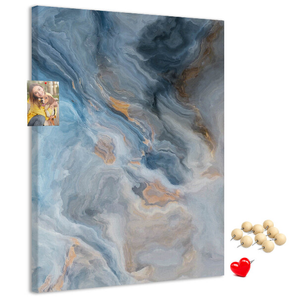 Pin board Abstract pattern in blue tones